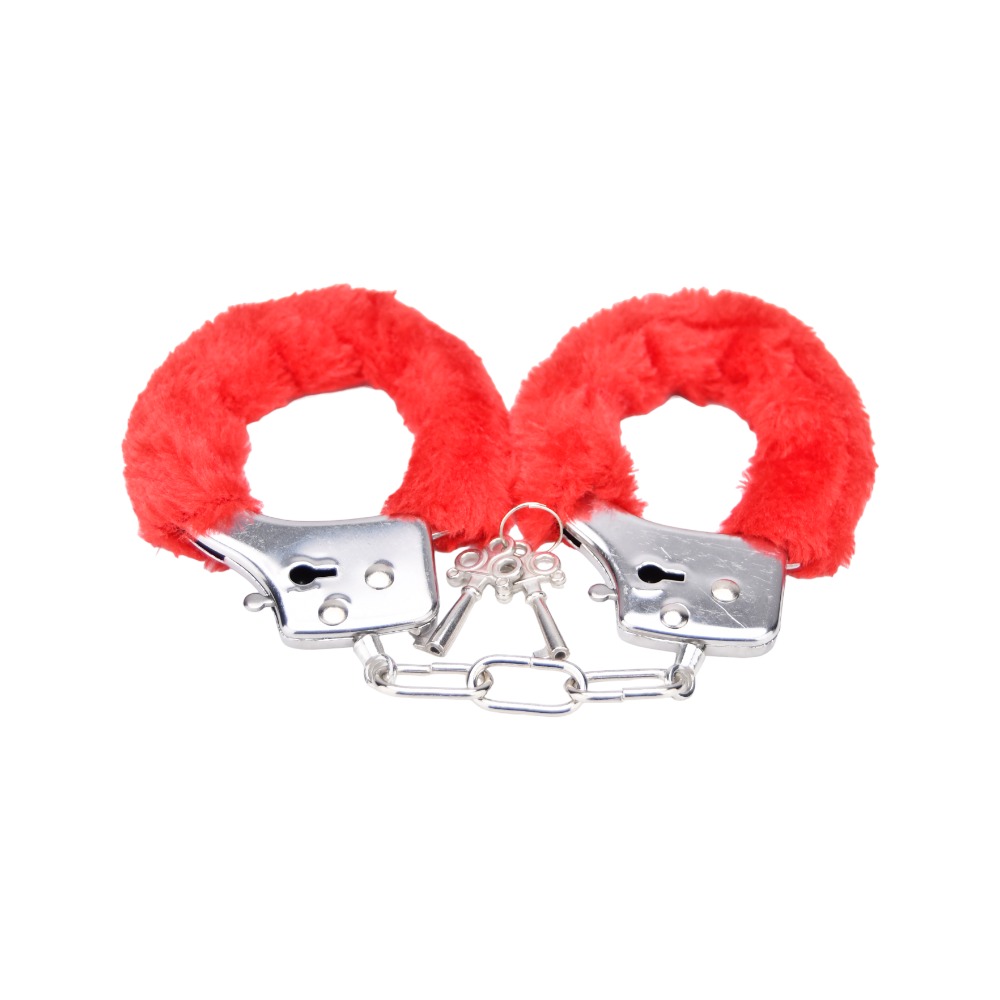 n11851-bound-to-play-heavy-duty-furry-handcuffs-red-5